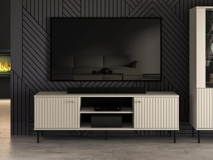 SZAFKA KOMODA RTV 160 CM PÓŁKI CASHMERE SOFIA