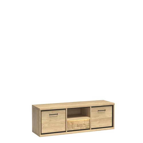 SZAFKA KOMODA STOLIK RTV POD TV HIKORA ITALIA NOGI DEKOR LED