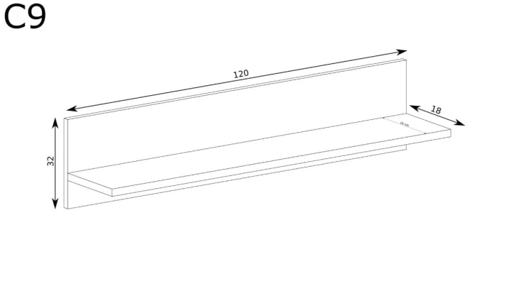 SZAFKA RTV ARTISAN LAMELE PÓŁKA NOGI LOFT