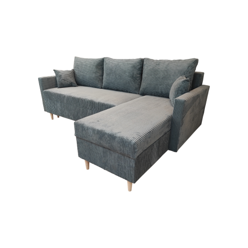 NAROŻNIK ROZKŁADANY DO SALONU SCANDIK BONELL SZTRUKS 2x POJEMNIK 8 KOLORÓW DO WYBORU  SOFA NAROŻNA Z FUNKCJA SPANIAN