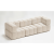 TRZYOSOBOWA SOFA MODUŁOWA KANAPA DO SALONU CLIXI 285 CM SPRĘŻYNY BOUCKLE