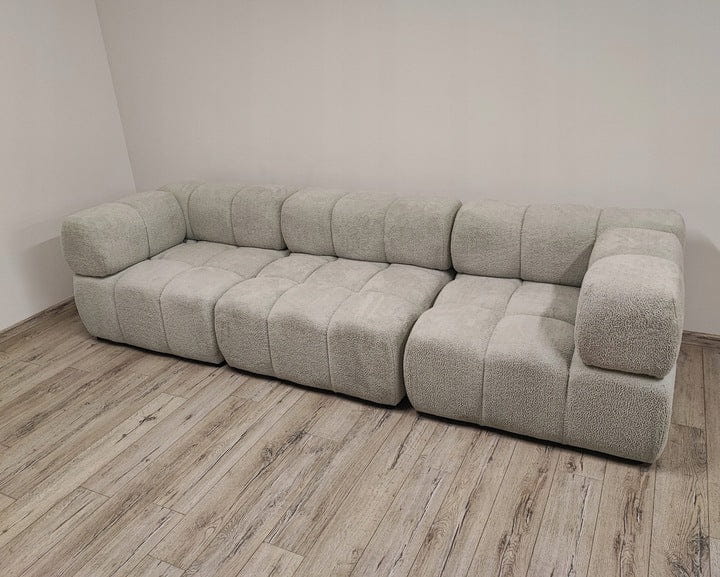 TRZYOSOBOWA SOFA MODUŁOWA KANAPA DO SALONU CLIXI 285 CM SPRĘŻYNY BOUCKLE