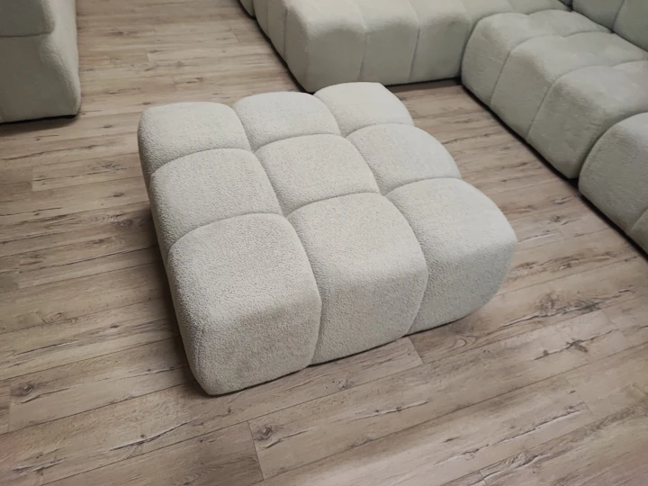 WYGODNA MIĘKKA PUFA TAPICEROWANA DO SALONU CLIXI MODUŁ SOFY NAROŻNIKA