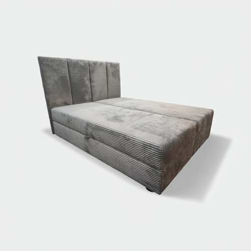 WYGODNE ŁÓŻKO SYPIALNIANE KONTYNENTALNE 180x200 bonell sztruks pojemniki