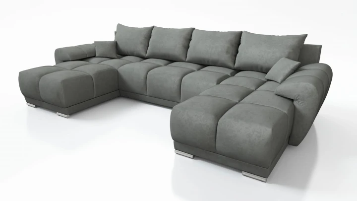 WYGODNY DUŻY NAROŻNIK ROZKŁADANY DO SALONU ROGÓWKA FUNKCJA SPANIA HONEY U