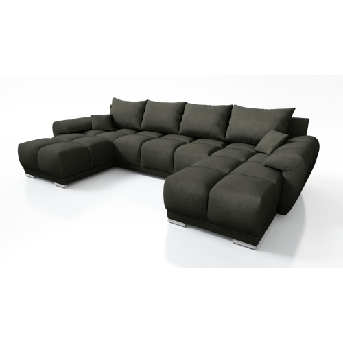 WYGODNY DUŻY NAROŻNIK ROZKŁADANY ROGÓWKA FUNKCJA SPANIA HONEY U GRAFIT