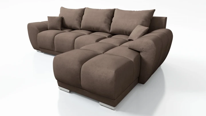 WYGODNY DUŻY NAROŻNIK ROZKŁADANY ROGÓWKA Z FUNKCJĄ SPANIA HONEY L