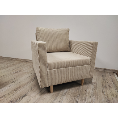 WYGODNY FOTEL DO SALONU SCNADIK BONELL NA NÓŻKACH DO SALONU SZTRUKS