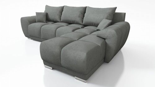 WYGODNY NAROŻNIK ROZKŁADANY ROGÓWKA Z FUNKCJĄ SPANIA HONEY L  MO-92 + POJEMNIK