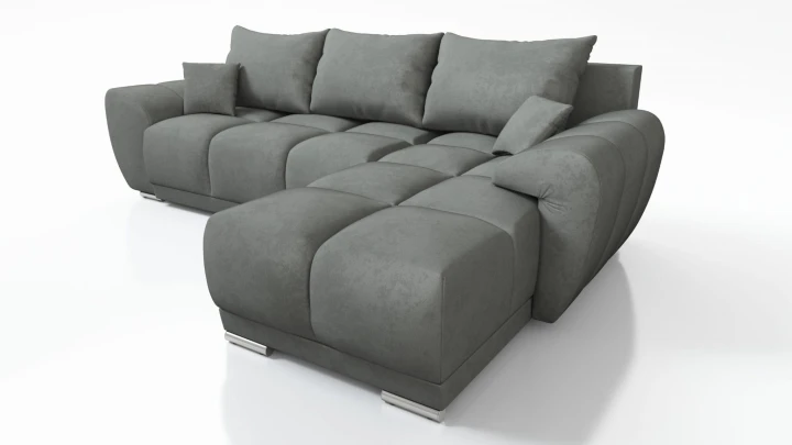 WYGODNY NAROŻNIK ROZKŁADANY ROGÓWKA Z FUNKCJĄ SPANIA HONEY L  MO-92 + POJEMNIK