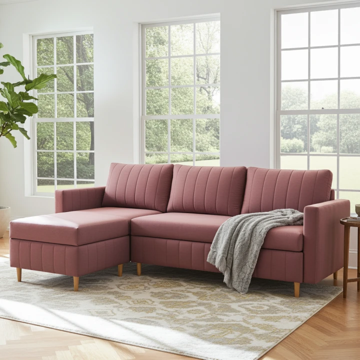 WYGODNY NOWOCZESNY NAROŻNIK ROZKŁADANY Z FUNKCJĄ SPANIA ROGÓWKA FRIDA