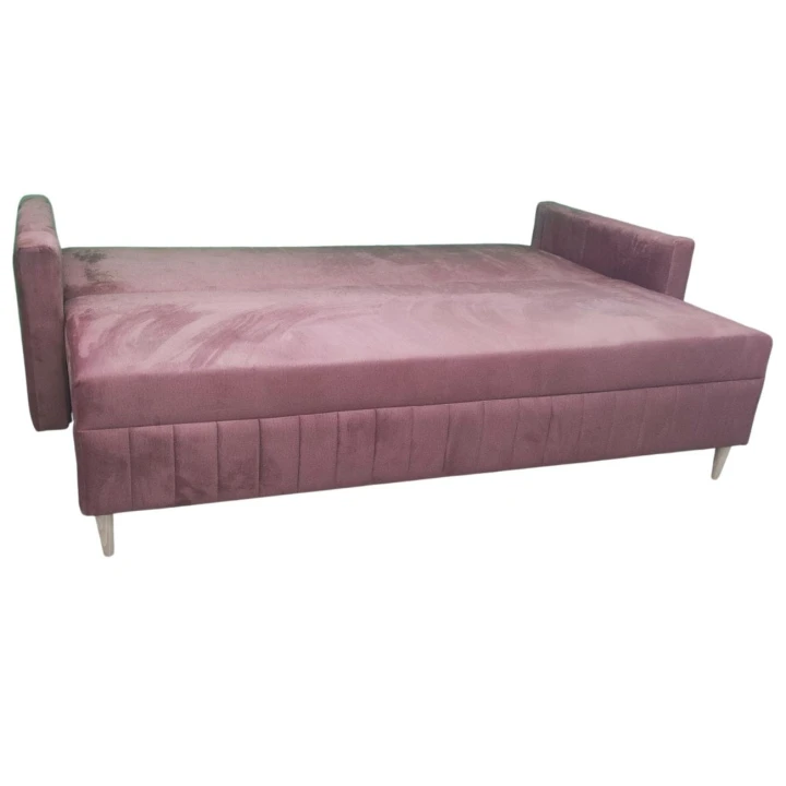 ZESTAW KANAPA ROZKŁADANA Z FUNCJĄ SPANIA FRIDA 3 + PUFA SPRĘŻYNY BONELL