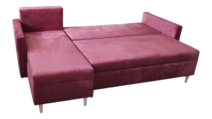 ZESTAW NAROŻNIK ROZKŁADANY ROGÓWKA FRIDA + PUFA SPRĘŻYNY BONELL