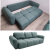 Nowoczesna pikowana kanapa rozkładana z funkcją spania Sofa Agnello Morska Zieleń Boucle
