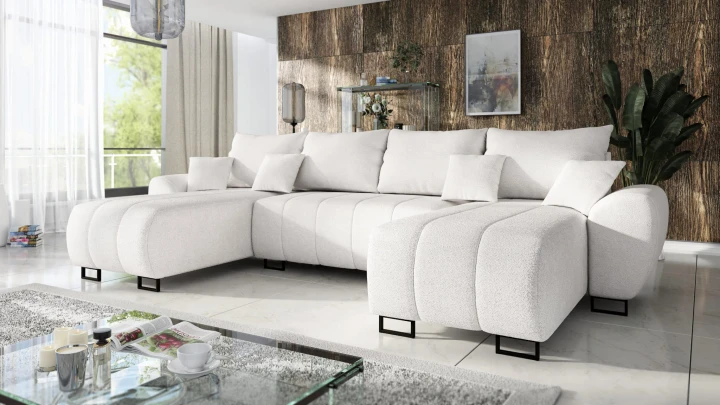 DUŻY NAROŻNIK ROZKŁADANY FUNKCJA SPANIA RAGNAR XL SPRĘŻYNY FALISTE