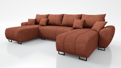 DUŻY NAROŻNIK ROZKŁADANY FUNKCJA SPANIA RAGNAR XL SPRĘŻYNY FALISTE