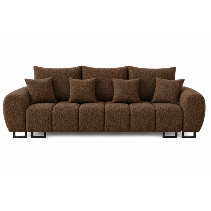 Sofa 3-osobowa z funkcją spania i pojemnikiem na pościel do salonu Ragnar