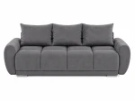 Szara kanapa rozkładana sofa Honey 3 z funkcją spania MO-85 welur