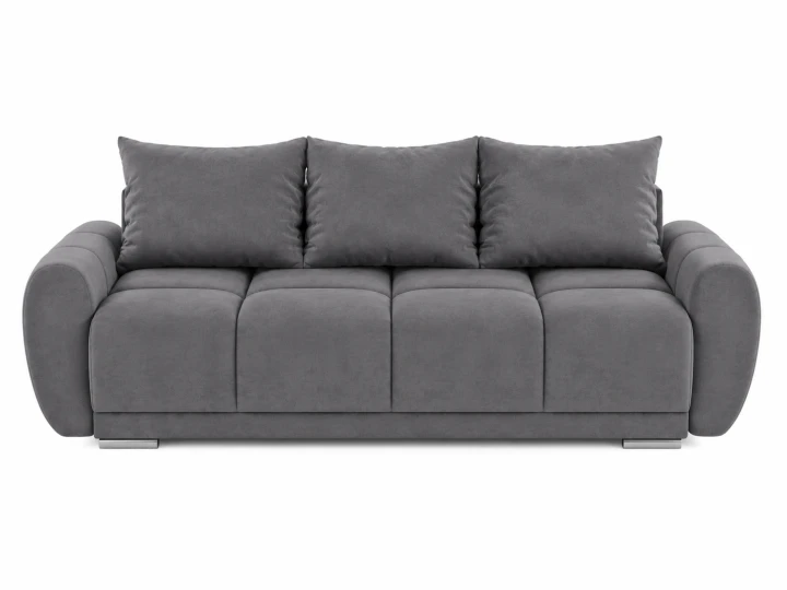 Na zdjęciu prezentuje się szara kanapa rozkładana sofa Honey 3 z funkcją spania
