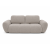 Na zdjęciu prezentuje się nowoczesna pikowana sofa do salonu Agnello 2 szaro-beżowa Boucle