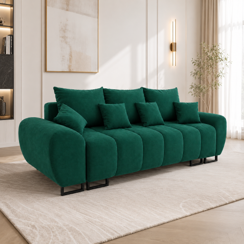 Na zdjęciu jest przedstawiona nowoczesna sofa do salonu z funkcją spania Ragnar 3