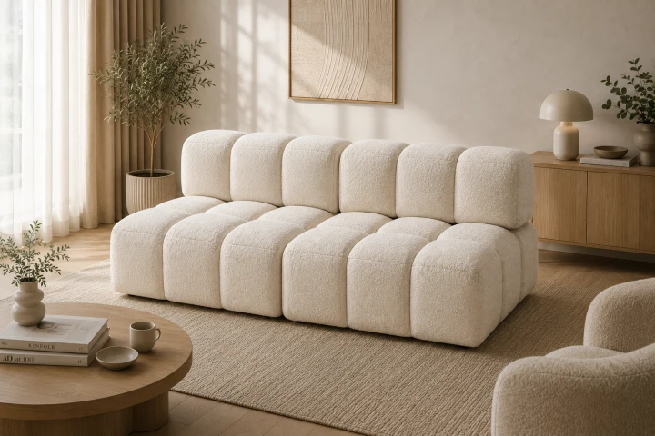 Nowoczesna dwuosobowa sofa modułowa kanapa do salonu CLIXI 190 sprężyny