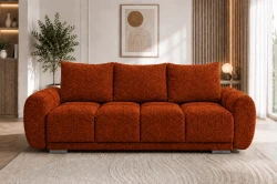 Pikowana  wygodna sofa z funkcja spania  + pojemnik na pościel honey 3 