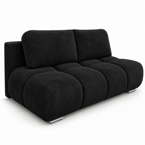 Czarna sztruksowa sofa w białym studiu.png