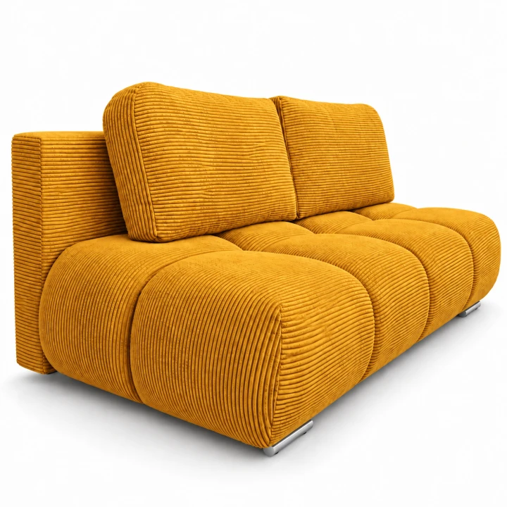 Musztardowa sofa sztruksowa na białym tle.png
