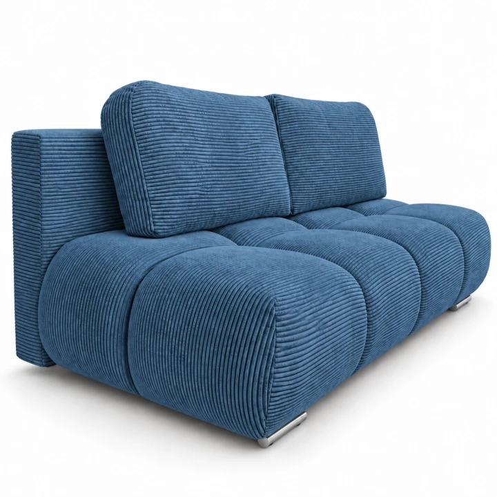 Niebieska sofa sztruksowa w białym studiu.png