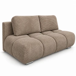 Kanapa z funkcją spania Honey Mini 195 cm – Cappuccino sztruks POSO i pojemnik na pościel