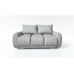 2-OSOBOWA SOFA DO SALONU HONEY 2  ZIELONA KANAPA DO SIEDZENIA WELUR SPRĘŻYNY
