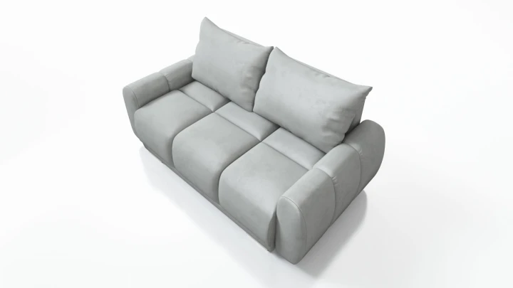 2-OSOBOWA SOFA DO SALONU HONEY 2  ZIELONA KANAPA DO SIEDZENIA WELUR SPRĘŻYNY