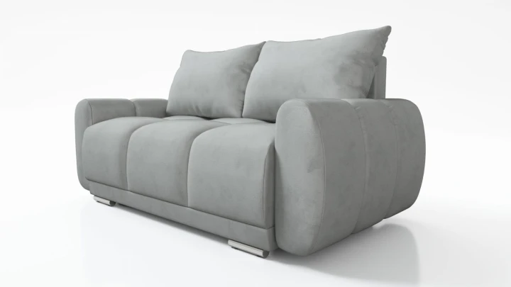 2-OSOBOWA SOFA DO SALONU HONEY 2  ZIELONA KANAPA DO SIEDZENIA WELUR SPRĘŻYNY