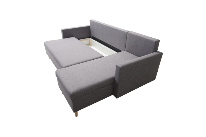 BEŻOWY NAROŻNIK ROGÓWKA ROZKŁADANY SCANDIK BONELL SAWANA 17