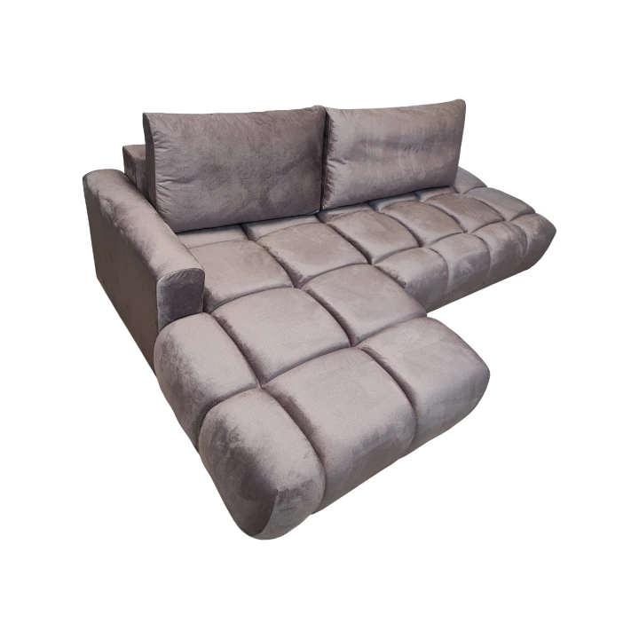 PIKOWANY NAROŻNIK ROZKŁADANY Z FUNKCJĄ SPANIA SOFFI MO-62 WELUR