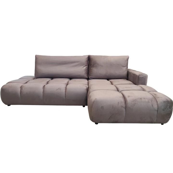 PIKOWANY NAROŻNIK ROZKŁADANY Z FUNKCJĄ SPANIA SOFFI MO-62 WELUR