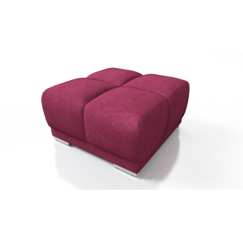 CZERWONA PIKOWANA DUŻA PUFA TAPICEROWANA DO SALONU HONEY