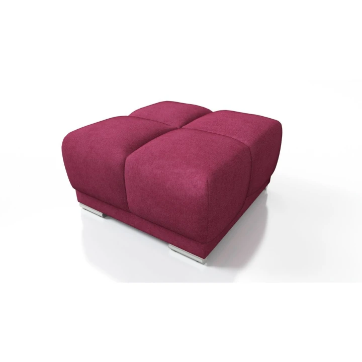 CZERWONA PIKOWANA DUŻA PUFA TAPICEROWANA DO SALONU HONEY