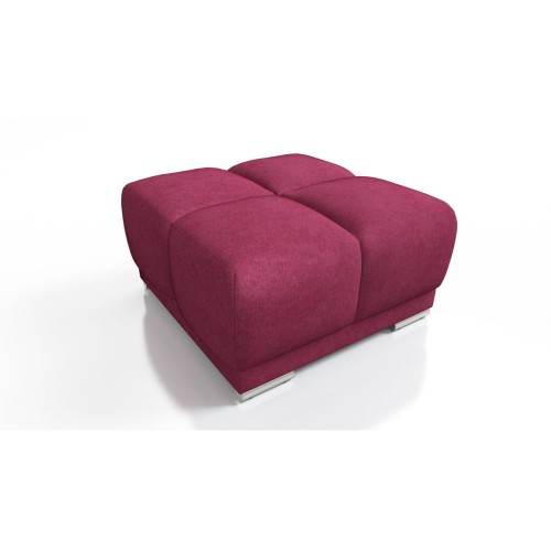 CZERWONA PIKOWANA DUŻA PUFA TAPICEROWANA DO SALONU HONEY