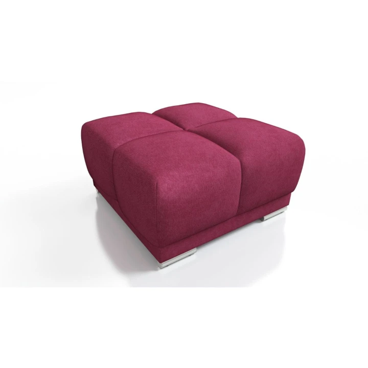 CZERWONA PIKOWANA DUŻA PUFA TAPICEROWANA DO SALONU HONEY