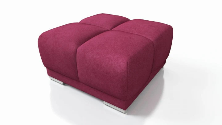 CZERWONY NAROŻNIK ROZKŁADANY ROGÓWKA FUNKCJA SPANIA HONEY L + DUŻA PUFA