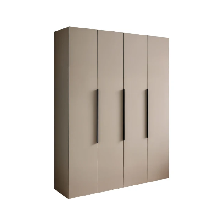 CZTERODRZWIOWA POJEMNA SZAFA GARDEROBA NA UBRANIA LILLE 160 KOLOR- GLINA