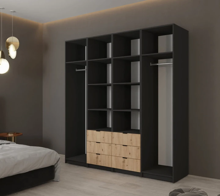 DUŻA SZAFA 200 CM LOFT LUSTRO AMSTERDAM