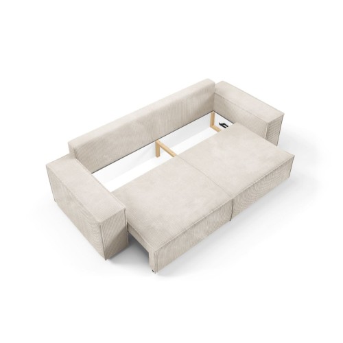 DUŻA SZTRUKSOWA SOFA ROSSO KANAPA DO SALONU SPRĘŻYNY FALISTE AUTOMAT DL