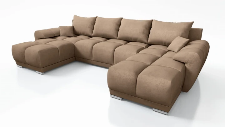 DUŻY NAROŻNIK DO SALONU KANAPA ROZKŁADANA ROGÓWKA HONEY U MO-09