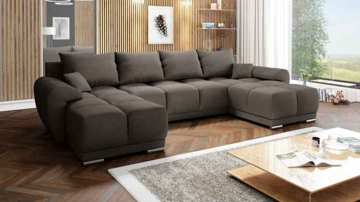 DUŻY NAROŻNIK DO SALONU Z FUNKCJĄ SPANIA ROGÓWKA HONEY U MO-20