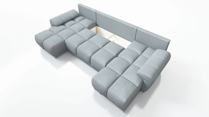 DUŻY NAROŻNIK DO SALONU Z FUNKCJĄ SPANIA ROGÓWKA HONEY U MO-20