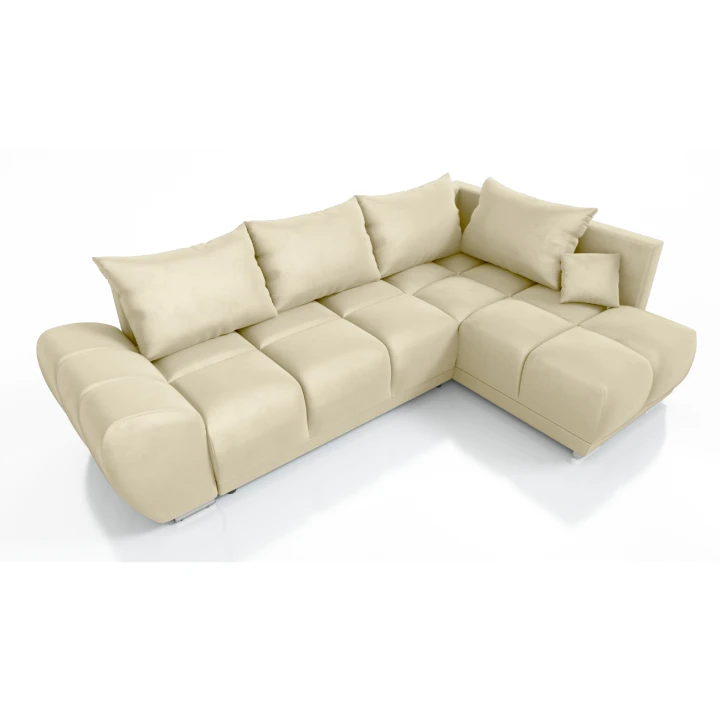 DUŻY NAROŻNIK ROZKŁADANY DO SALONU FOREST ROGÓWKA FUNKCJA WELUR 5 KOLORÓW W PROMOCJI