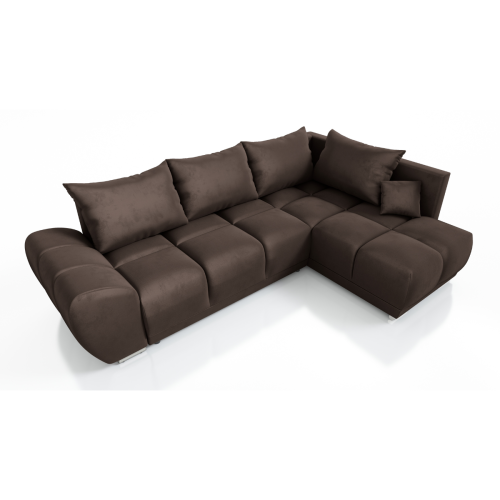 DUŻY NAROŻNIK ROZKŁADANY DO SALONU FOREST ROGÓWKA FUNKCJA WELUR 5 KOLORÓW W PROMOCJI